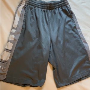 Nike elite shorts basketball grey kids boys